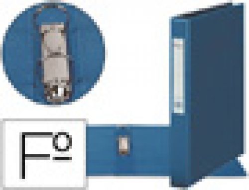 Pasta 2 aneis 40 mm plastico pardo folio azul , Pardo , 37595 , 8428143100722